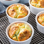 Keto Cheddar-Spinach Soufflé Recipe