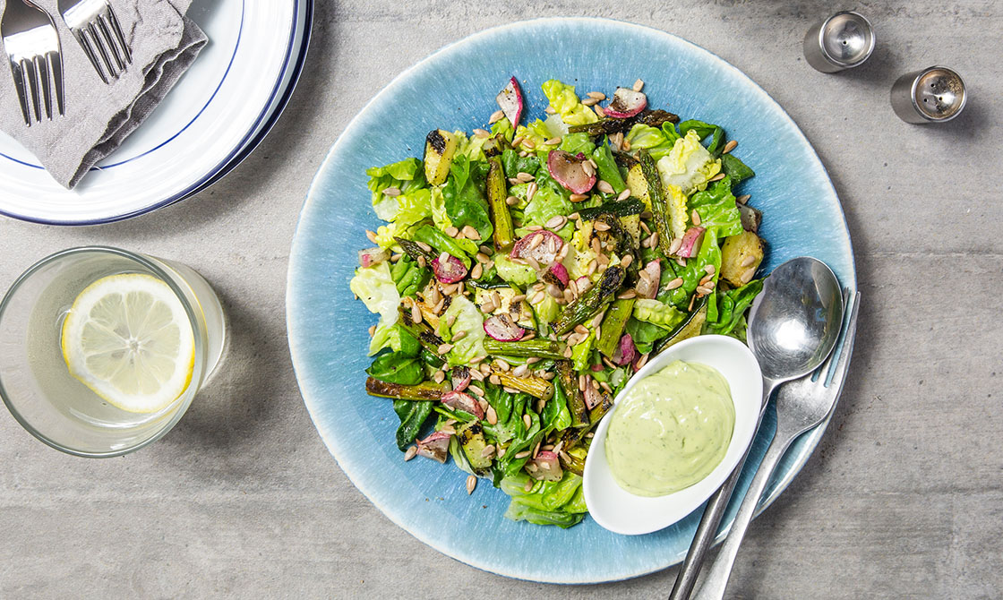 Keto Grilled Vegetable Chopped Salad Recipe