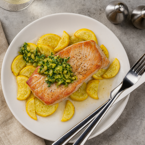 Seared Tuna-squash tapenade