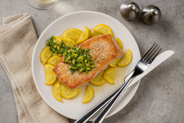 Seared Tuna-squash tapenade