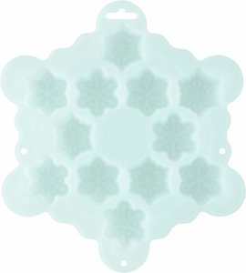 Stampo per mini dolcetti in silicone con fiocco di neve