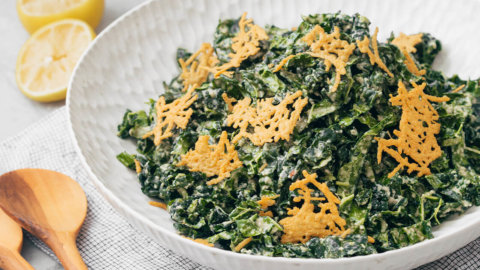 Keto Kale Ceaser Salad