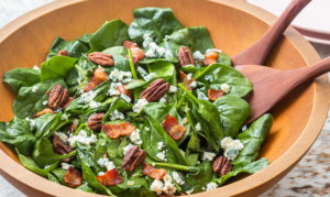 Keto Spinach Salad with Bacon