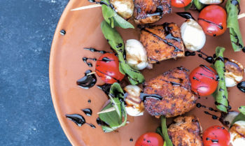 Caprese Salmon Skewer Recipe