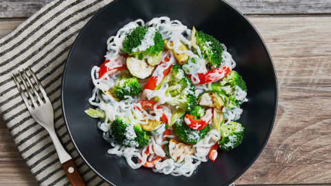 Shiratake Pasta Primavera Recipe