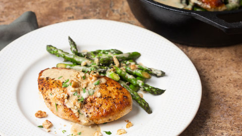 Skillet Chicken and Asparagus Recipe