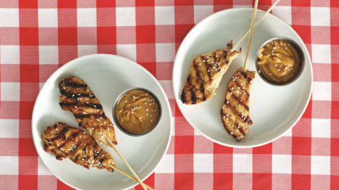 2 Step Satay with Peanut Sauce Recipe