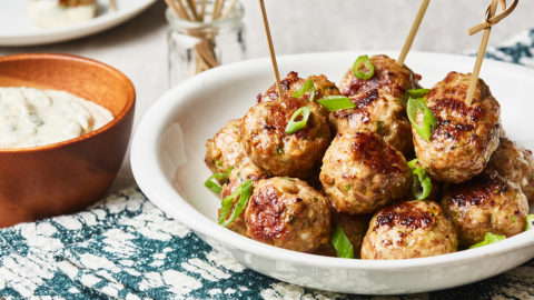 Keto Asian Pork Meatballs with Miso Aioli Recipe