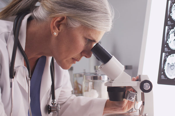 Dr. and Microscope