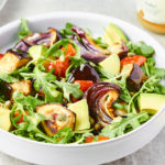 Keto Roasted Eggplant and Red Pepper Recipe