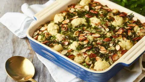 Keto Cauliflower Herb Casserole Recipe