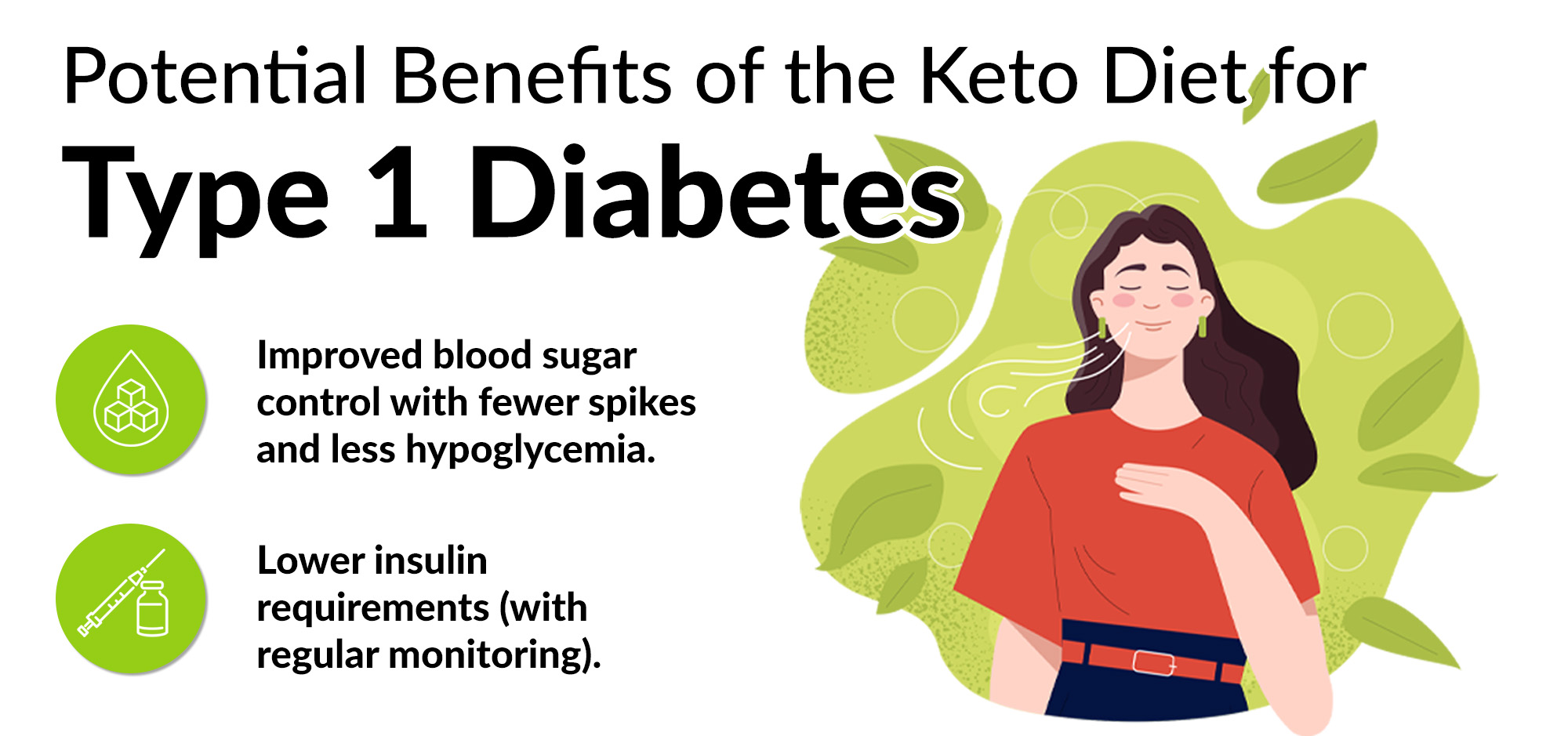 A Ketogenic or Very-Low-Carbohydrate Approach for Type 1 Diabetes Infographic