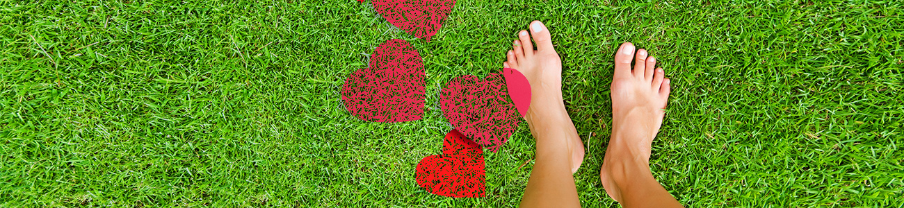 Feet in the grass