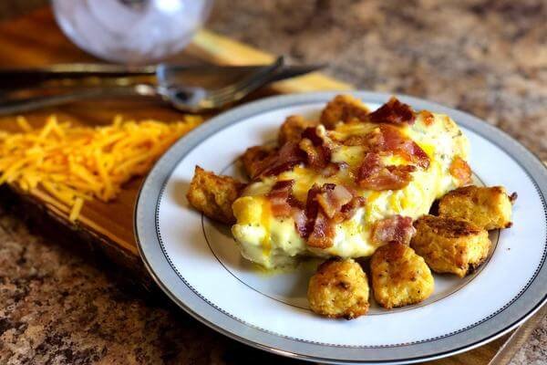 Keto Cheesy Chicken and Tots Recipe