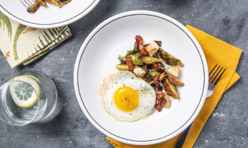Keto Brussel Sprouts and Hash with Egg Recipe