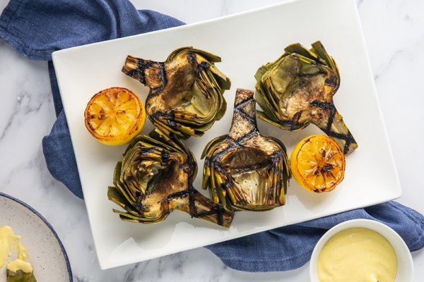 Keto Grilled Artichokes with Aioli Recipe