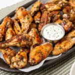 Keto Baked Herb Wings and Ranch Dip Recipe