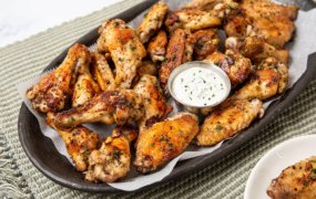 Keto Baked Herb Wings and R