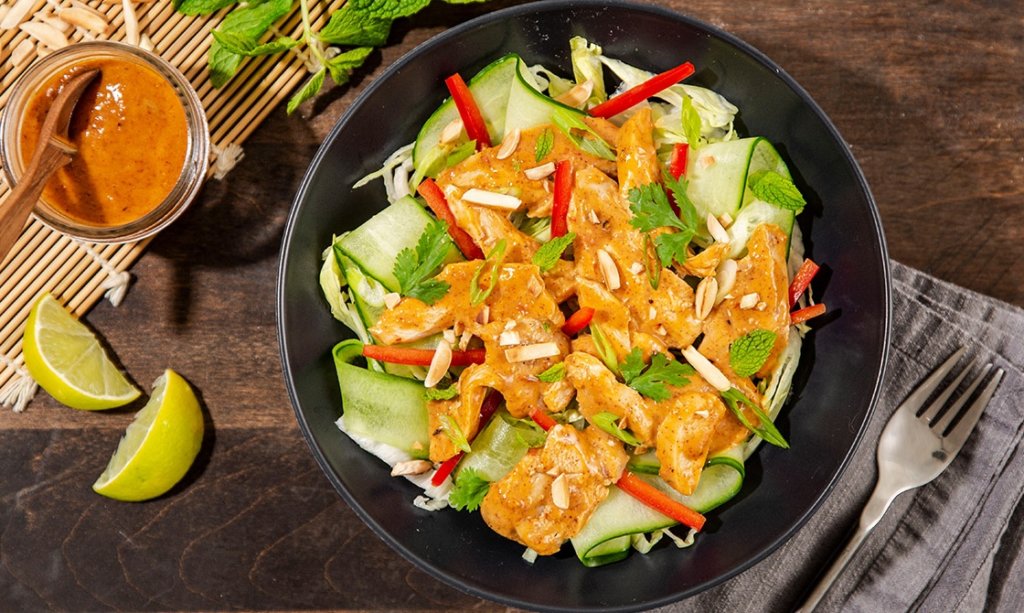 Recipe Keto Curried Chicken Salad KETOMOJO