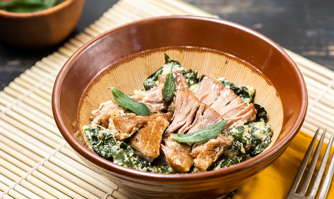 Keto Italian Pork with Kale and Fennel Recipe