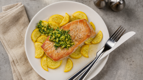 Seared Tuna-squash tapenade