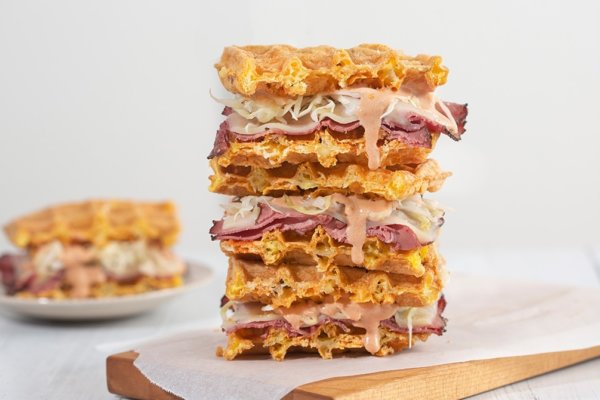 Keto Reuben Chaffles Recipe