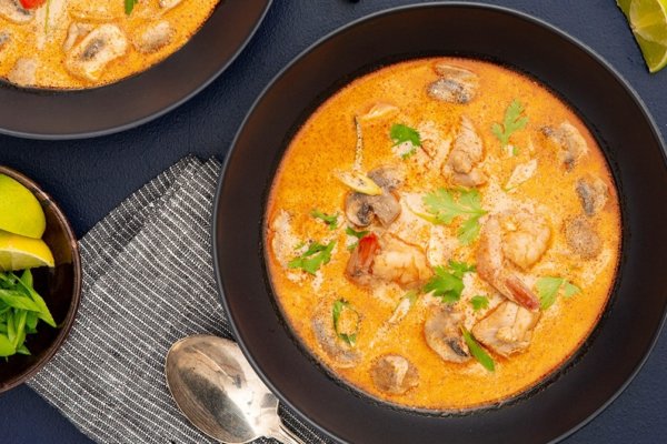 Keto Thai Coconut Chicken Soup Recipe