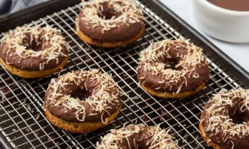 Keto Vanilla Donuts with Chocolate Glaze Recipe