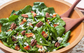 Keto Spinach Salad with Bacon