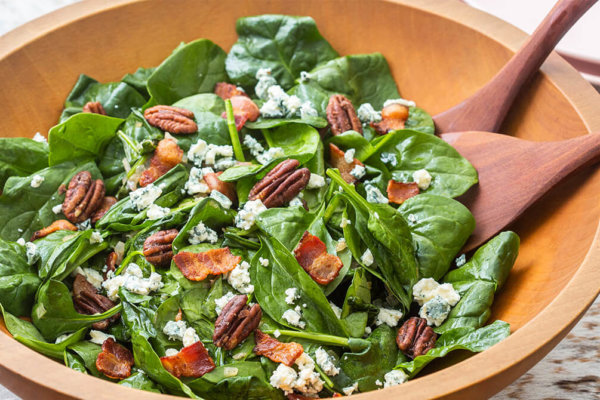 Keto Spinach Salad with Bacon