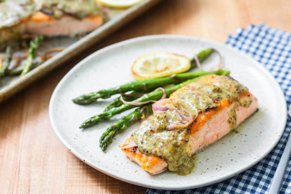 Keto Sheet Pan Salmon Recipe