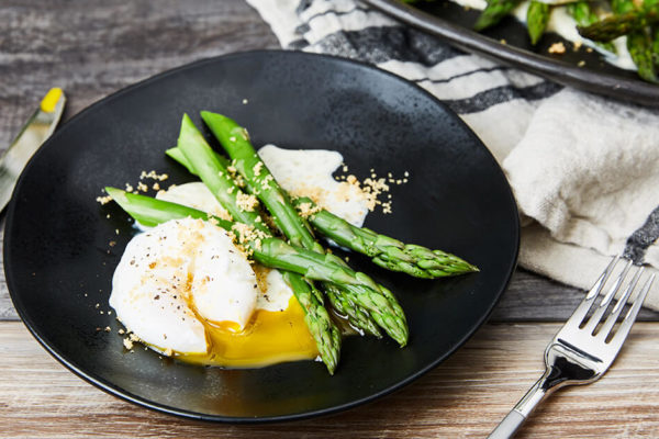 Keto Roasted Asparagus with Blue Cheese Recipe