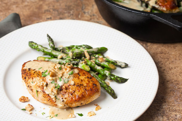 Skillet Chicken and Asparagus Recipe