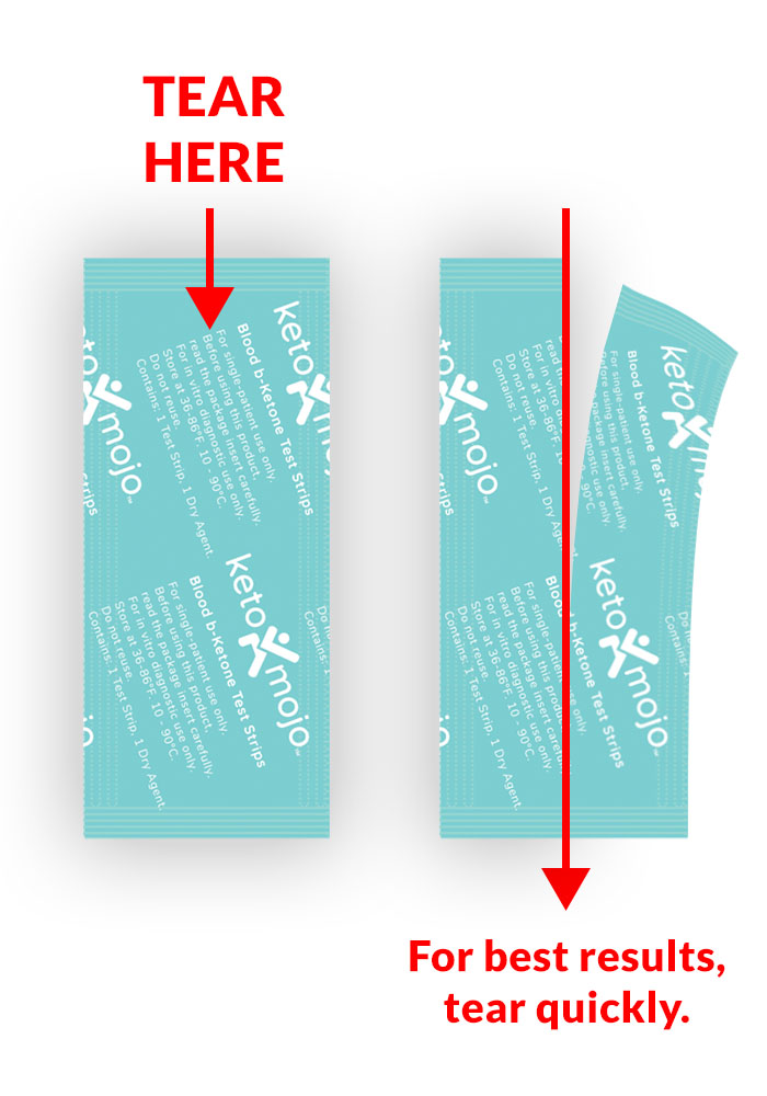 How to open your test strip