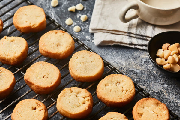 Macadamia Nut Shortbread Cookies Recipe