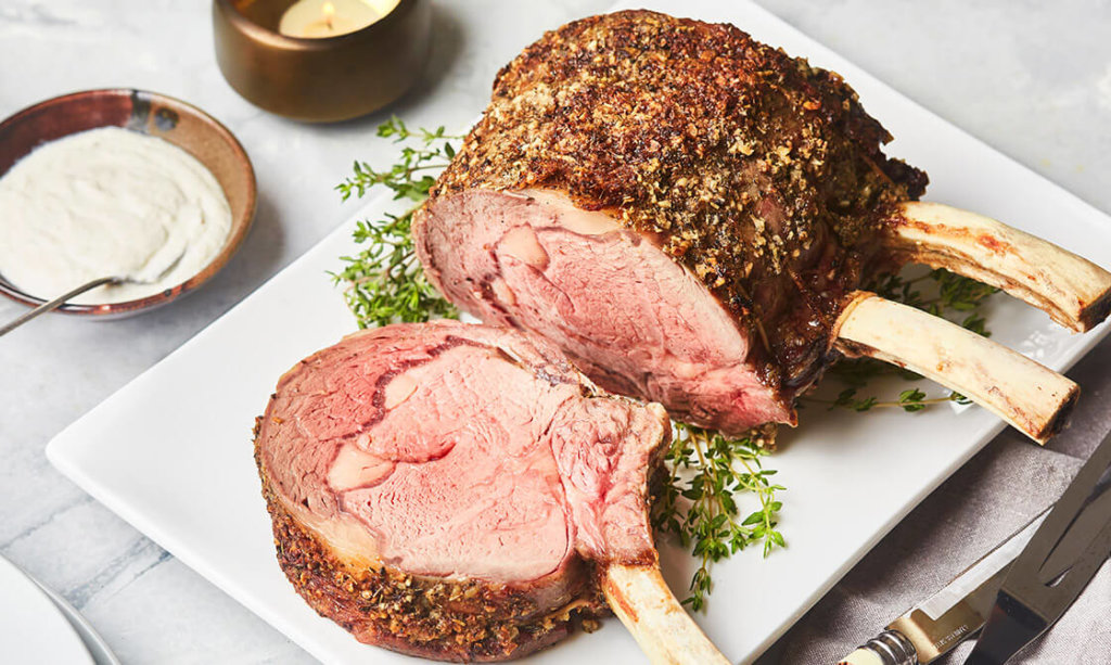 Recipe Keto Standing Rib Roast with Horseradish KETOMOJO