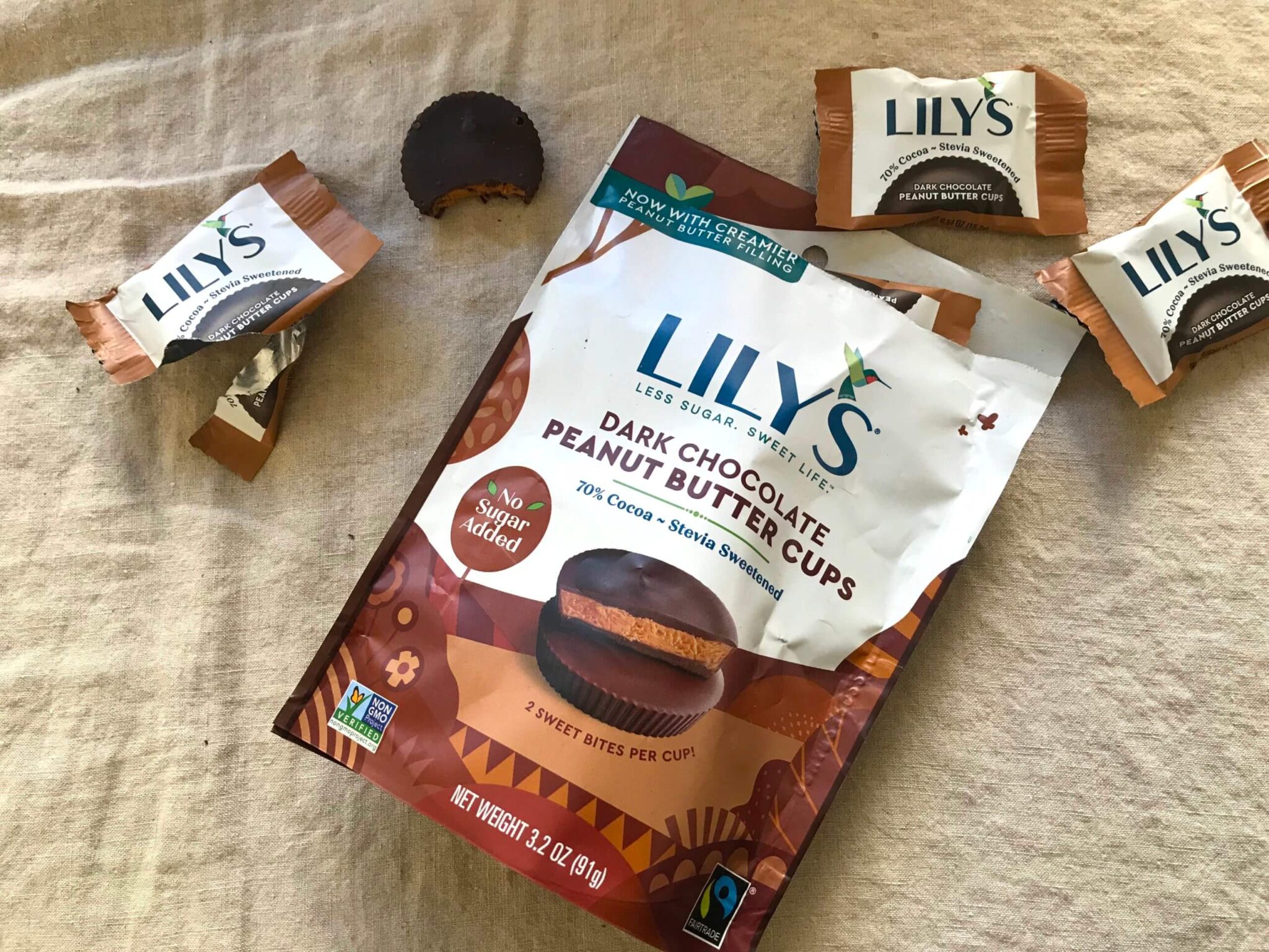 Lily's Chocolate Peanut Butter Cups KETOMOJO