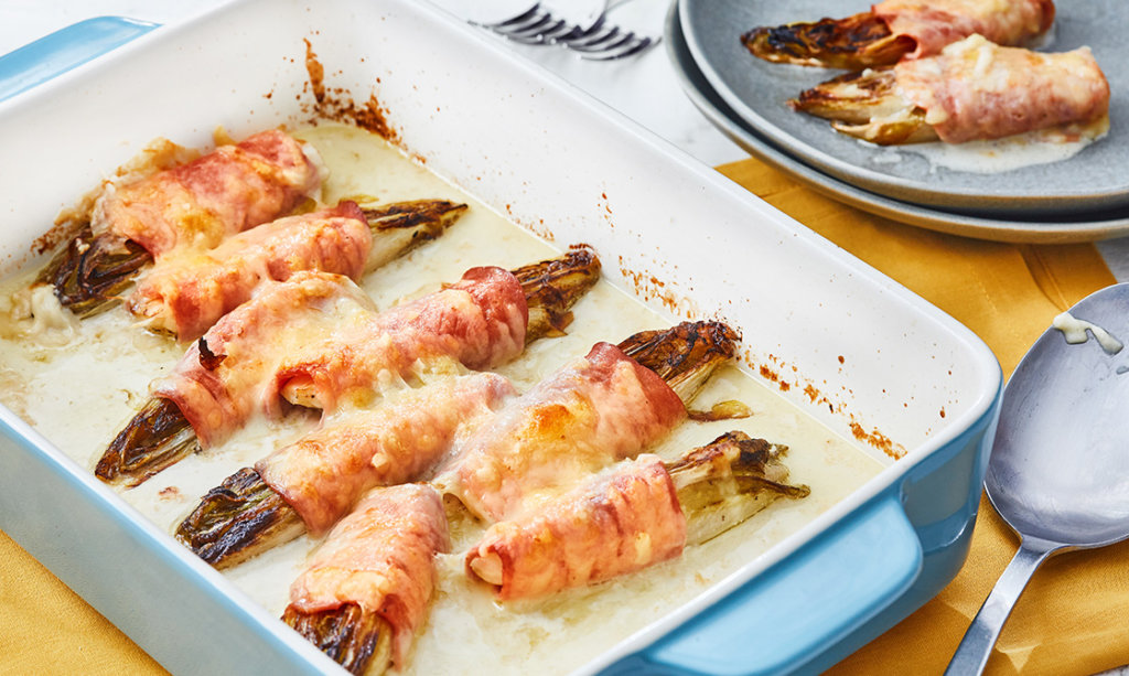 Recipe Keto Endive, Ham, and Cheese Wraps KETOMOJO