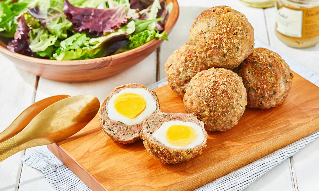 Recipe Keto Scotch Eggs KETOMOJO