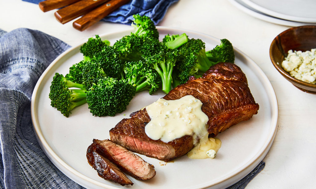 Recipe Keto Steak Broccoli With Blue Cheese Keto Mojo