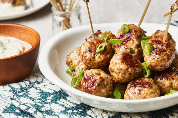 Keto Asian Pork Meatballs with Miso Aioli Recipe