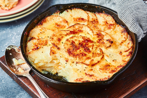 Keto Cheesy Daikon Potato Gratin Recipe