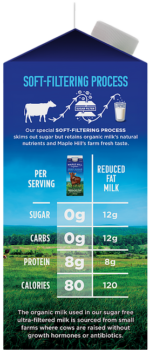 Maple Hill Reduced Fat Milk Macros
