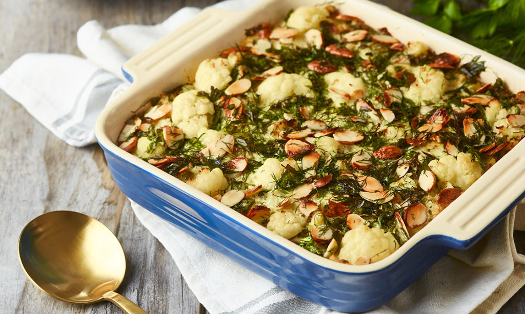 Recipe Keto Cauliflower Herb Casserole KETOMOJO