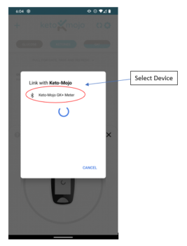 Shows how to select device