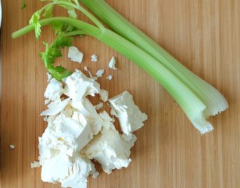 Celery Sticks + Goat Cheese