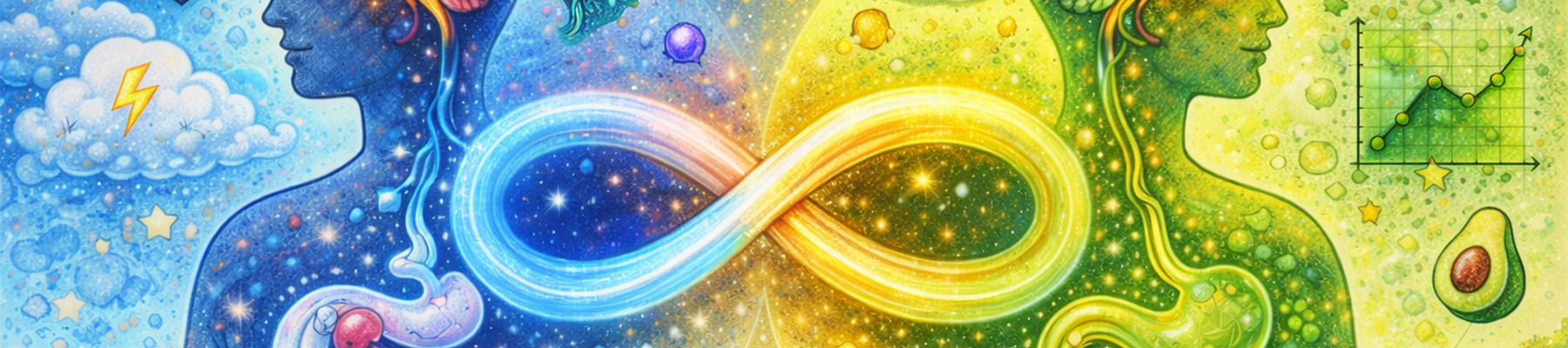 drawing showing the connection between mental and metabolic health