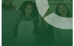 Green Background with the Community Icon