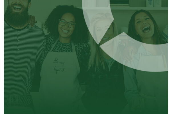 Green Background with the Community Icon