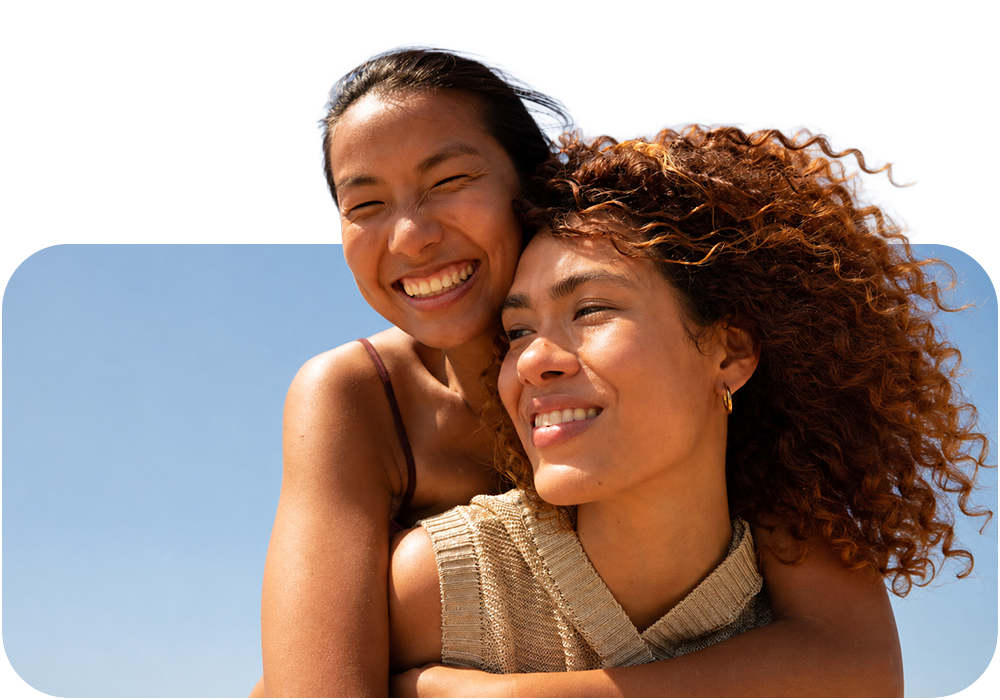 Two women enjoying the outdoors